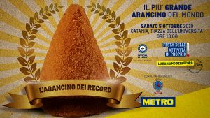 Pesa oltre trentadue chili l’arancino più grande del mondo