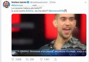 Festival di Sanremo, sconfitto Salvini, Rula Jebreal ci sarà