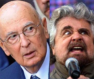 Grillo: “Napolitano faccia un passo indietro”
