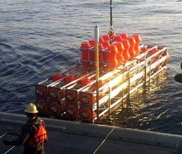 Telescopio sottomarino per neutrini, posata con successo la seconda di cento strutture