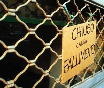 Fallimenti in calo nell’Isola del 19,2 per cento