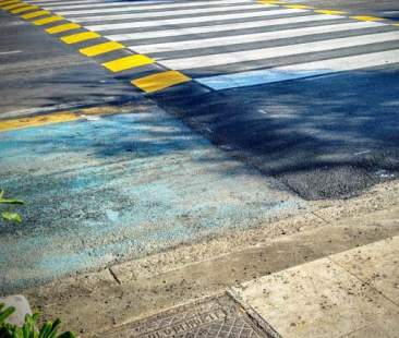 Catania – Lungomare, dossi nella pista ciclabile