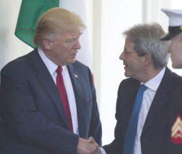 Incontro a Washington Trump-Gentiloni