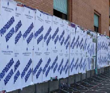 Palermo – Stretta contro le affissioni abusive