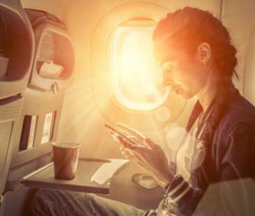 Connessione Internet in volo