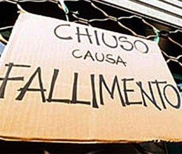 Fallimenti imprese, in Sicilia dati in aumento per il 2017