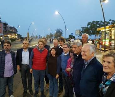Catania: Bianco “accende” la nuova illuminazione del Lungomare