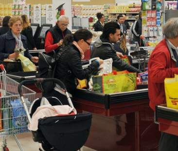 Al Sud la crisi non è mai uscita dal carrello della spesa