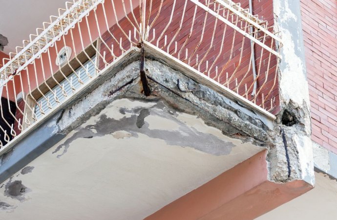 Calcinacci giù dal balcone, proprietario responsabile