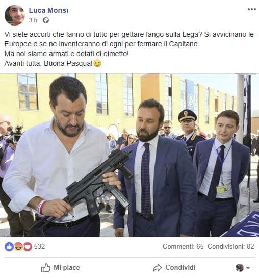 Comunicazione: Salvini e il mitra pasquale, Morisi nella bufera Comunicazione: Salvini e il mitra pasquale, Morisi nella bufera