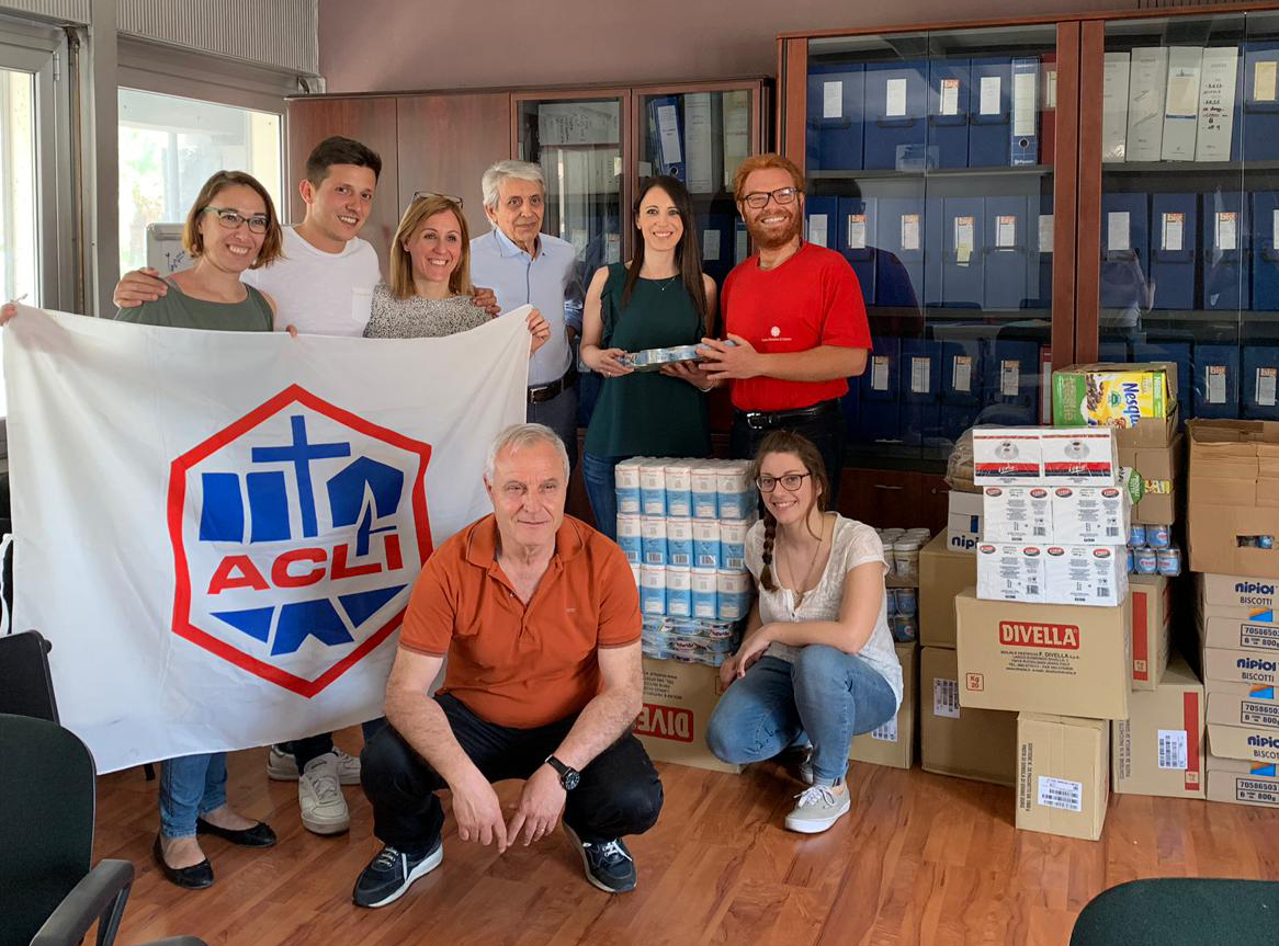 Le Acli di Catania contro la povertà: donati generi alimentari alla Caritas﻿