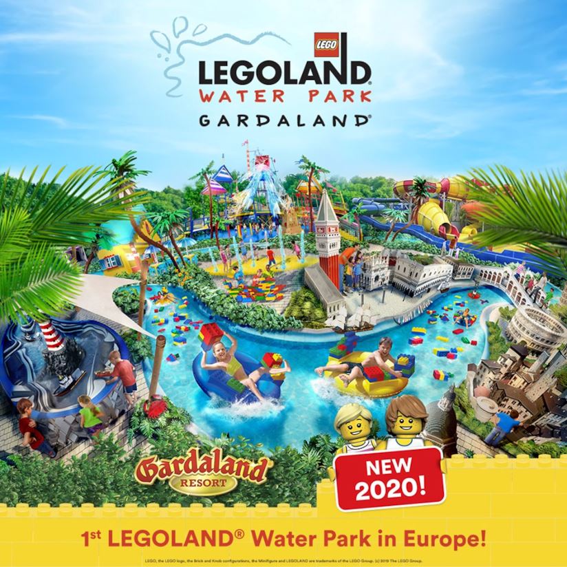 Parco acquatico Legoland a Gardaland già nel 2020