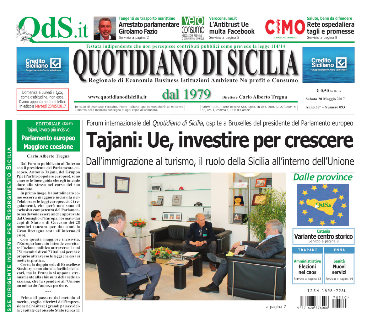 Tajani presidente della Conferenza dei Presidenti di commissione