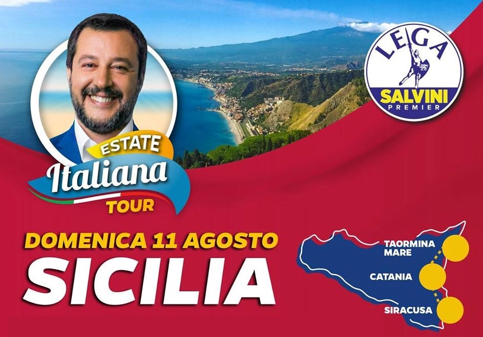 Galleria foto 'Salvini, naufraga in Sicilia il ditta-tour. Fuga da Catania al coro di “Buffone”, fischi a Siracusa' - foto 4
