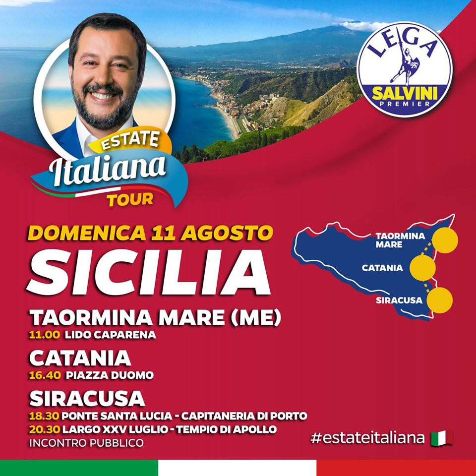 Galleria foto 'Crisi di governo, il ditta-tour di Matteo Salvini' - foto 3