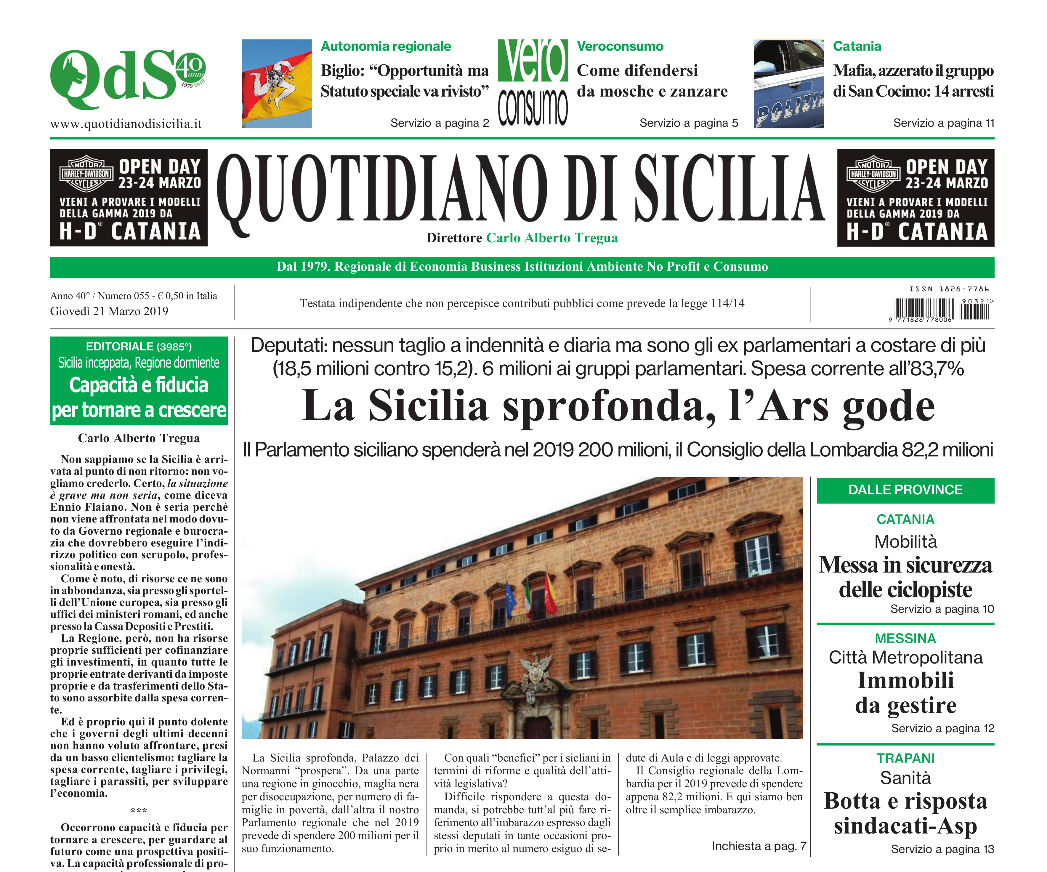 Costi folli Ars, caro Giletti il QdS li denuncia da anni