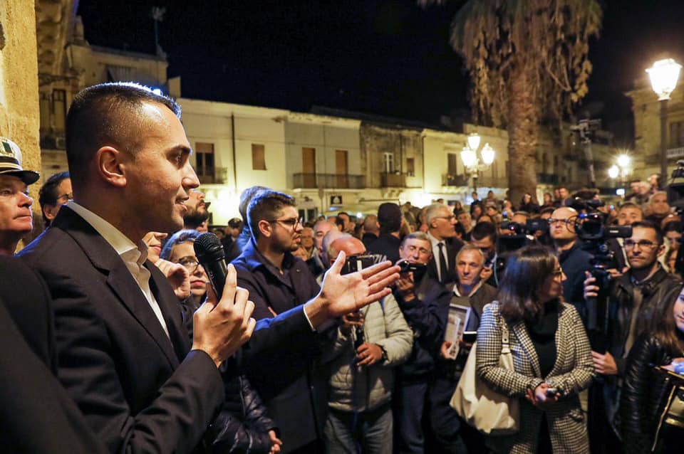 M5s, Di Maio cavalca il maltempo, “al servizio del Paese”