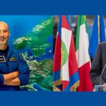 Sergio Mattarella “in orbita” con Luca Parmitano