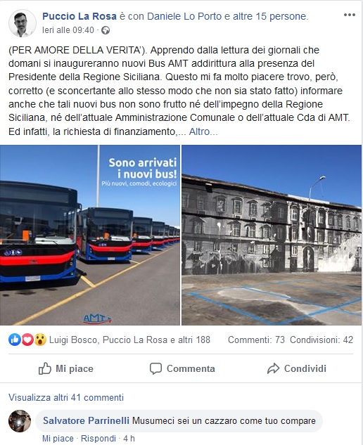 Galleria foto 'Catania, consegnati 27 nuovi autobus dell’Amt' - foto 1