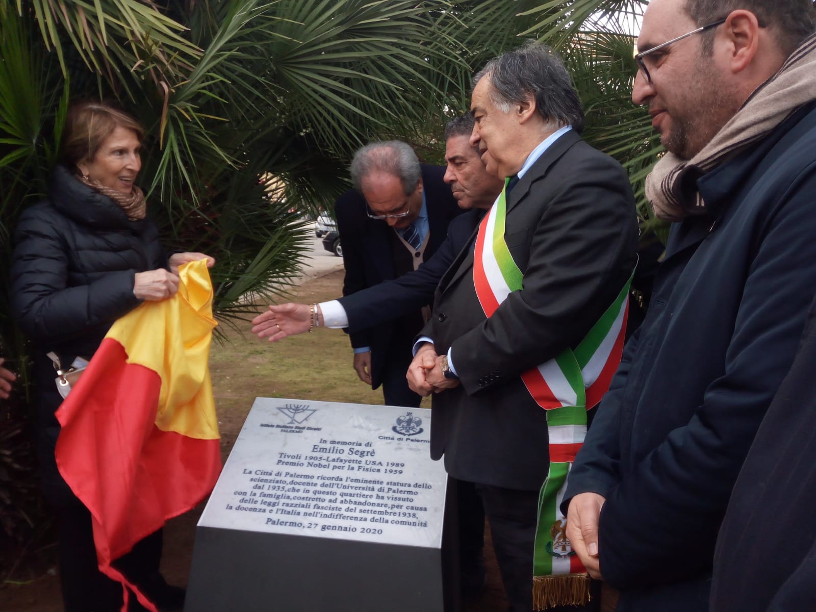 Inaugurata a Palermo targa per Emilio Segrè