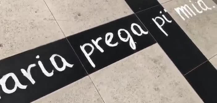 Davanti al Civico di Palermo una preghiera sull’asfalto per i malati di cancro