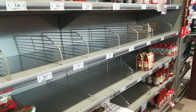 Così il Coronavirus ha riempito i carrelli