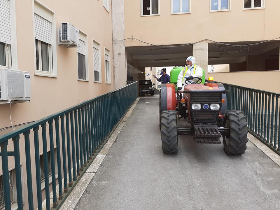 Mussomeli, secondo ciclo di sanificazione completato