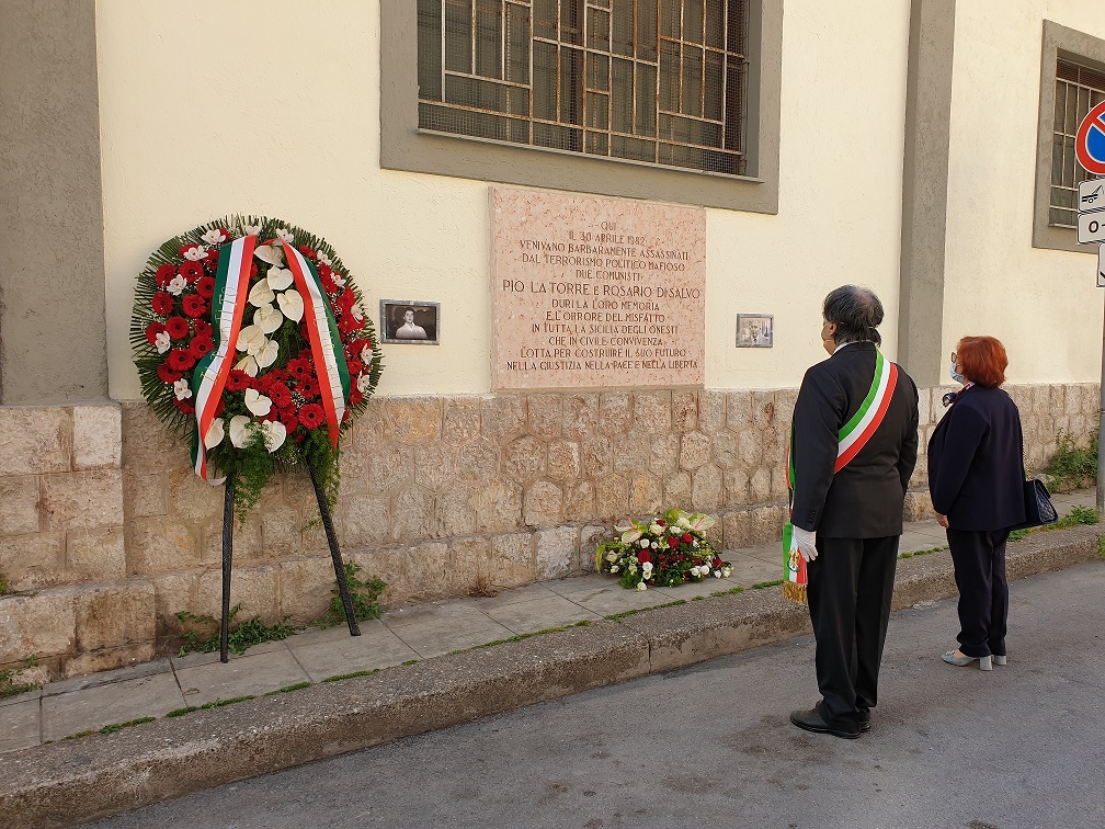 A Palermo il sindaco Orlando ricorda La Torre e Di Salvo A Palermo il sindaco Orlando ricorda La Torre e Di Salvo