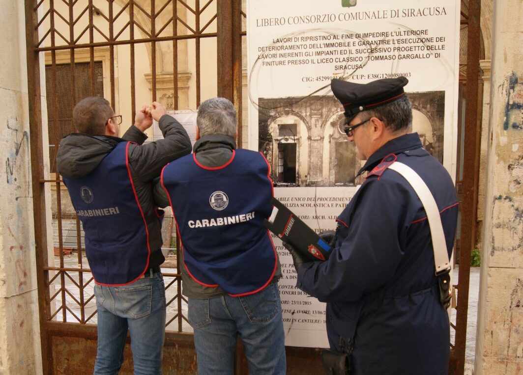 Siracusa, le attività del nucleo Tpc dei Carabinieri nel 2019