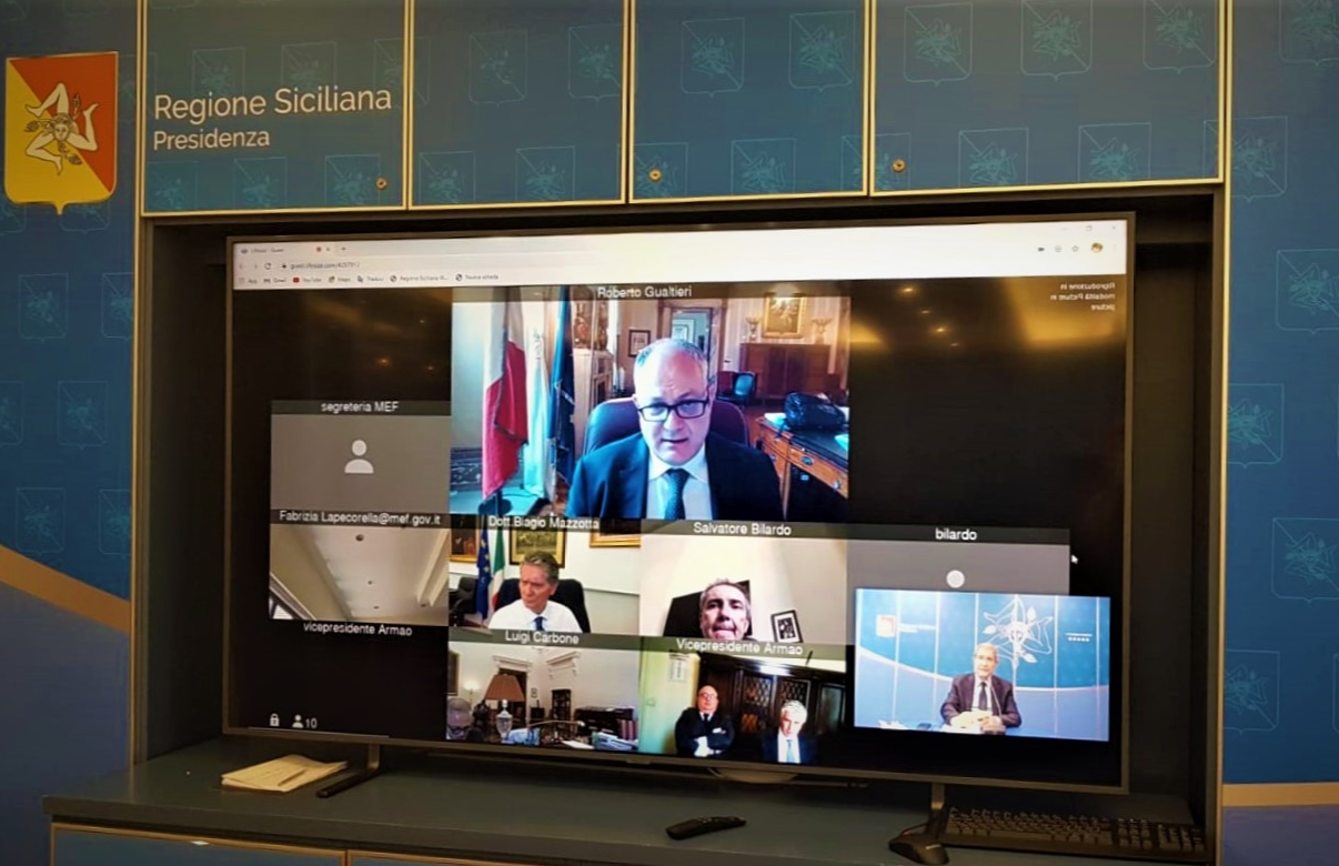 Regione, incontro tra Musumeci il ministro Gualtieri