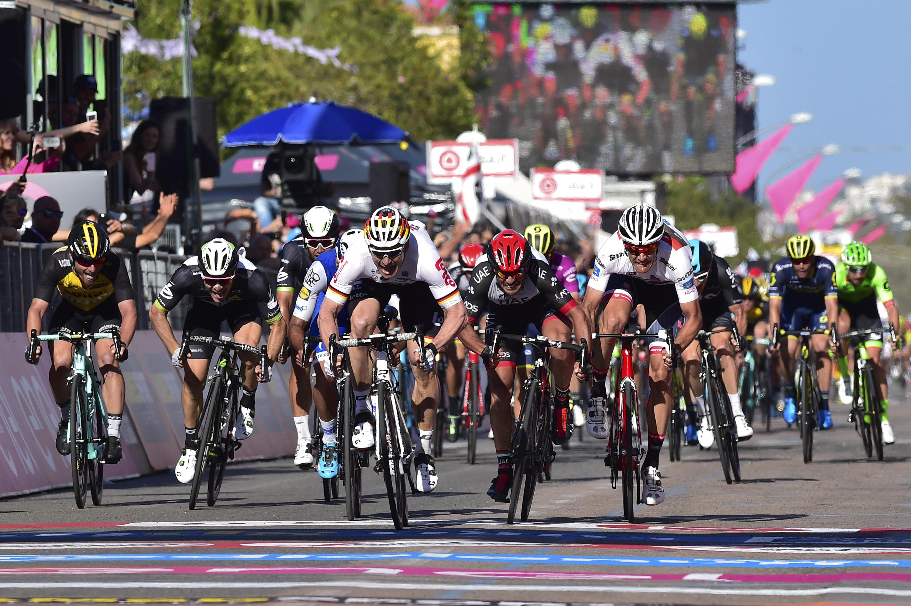 Ciclismo, la Monreale-Palermo prima tappa deI Giro d’Italia