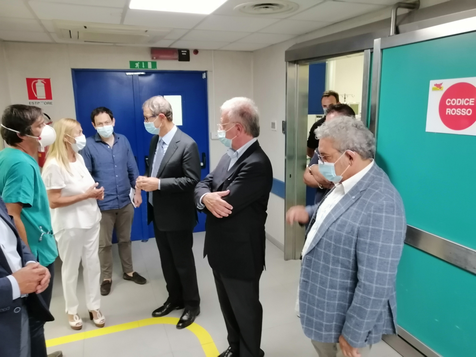 Musumeci in visita al Cannizzaro di Catania