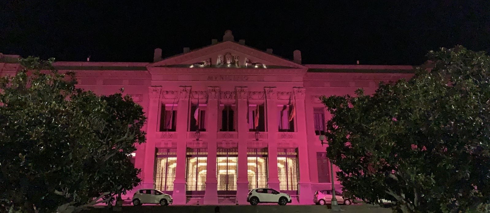 Cancro al seno, campagna Lilt, Palazzo Zanca si tinge di rosa