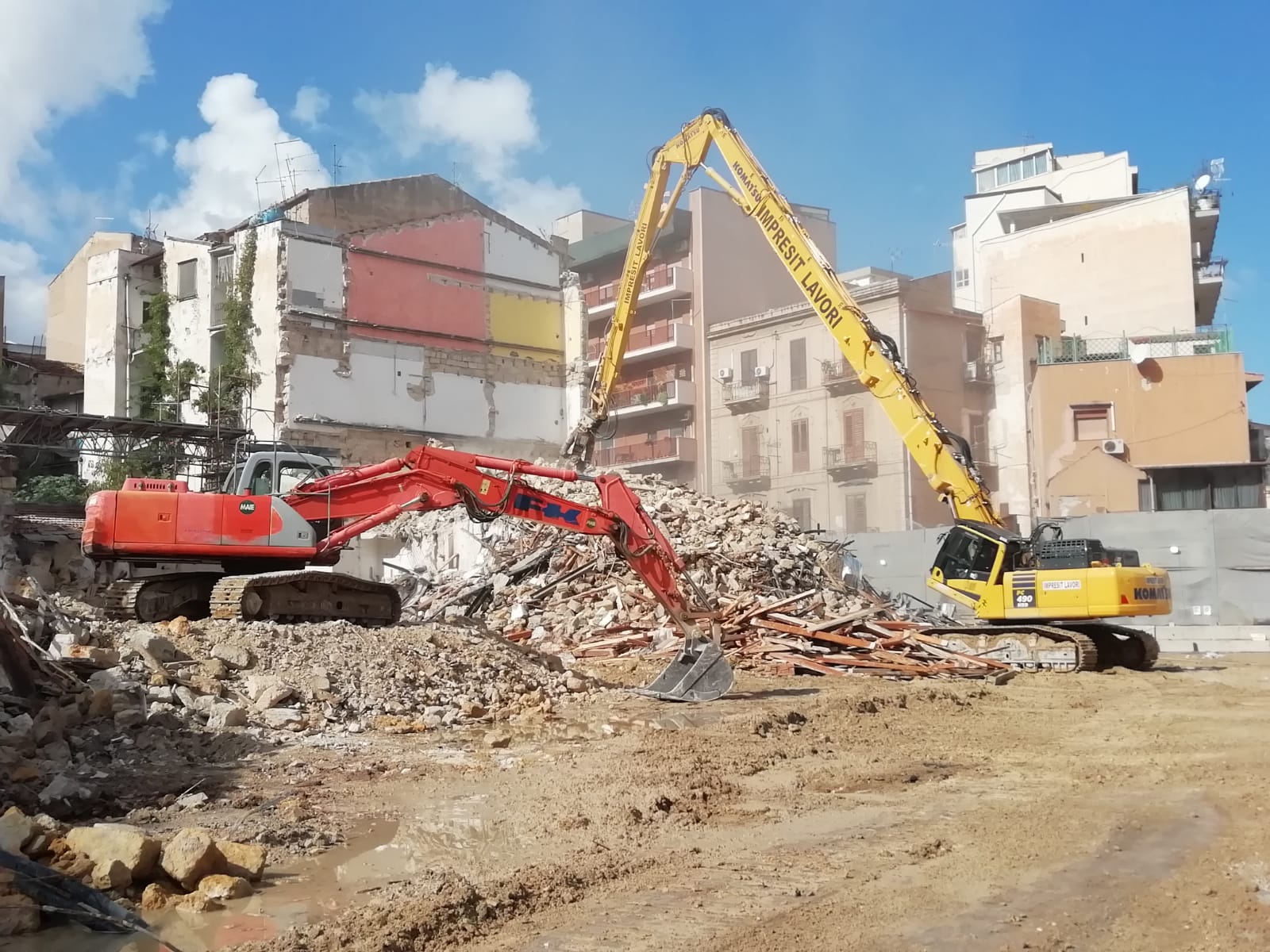 Passante ferroviario di Palermo, demolita l’ultima palazzina danneggiata