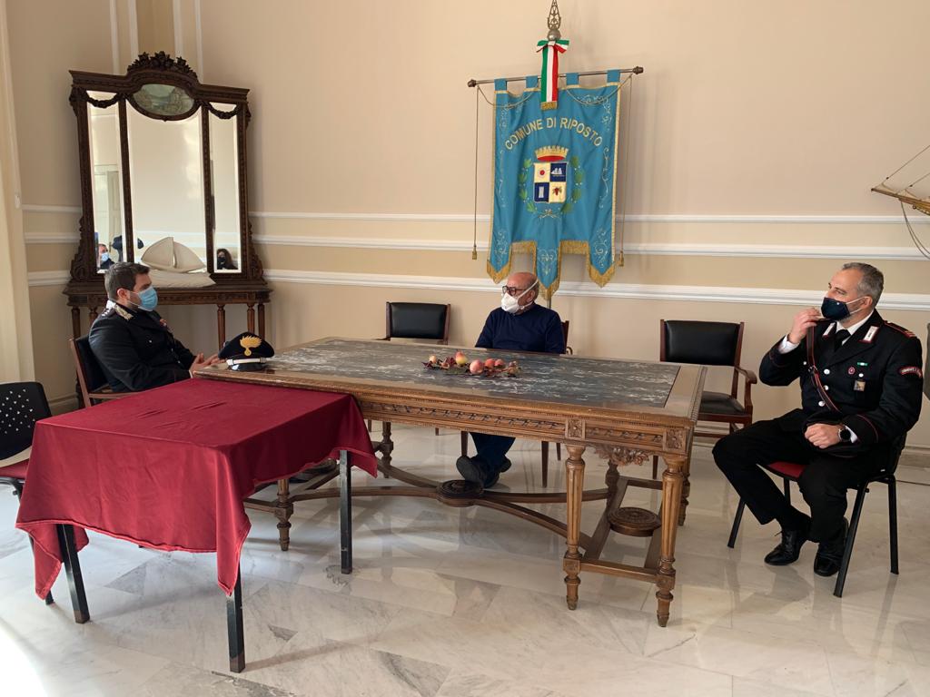 Riposto, comandante Carabinieri in visita istituzionale al sindaco