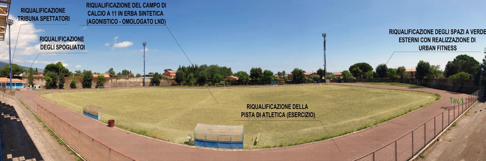 Viagrande, anche l’urban fitness nel restyling del centro sportivo