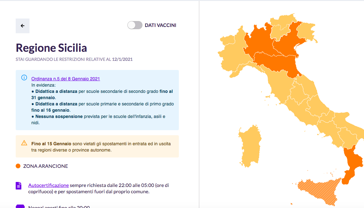 Covidzone, l’app per sapere regole e restrizioni in tempo reale