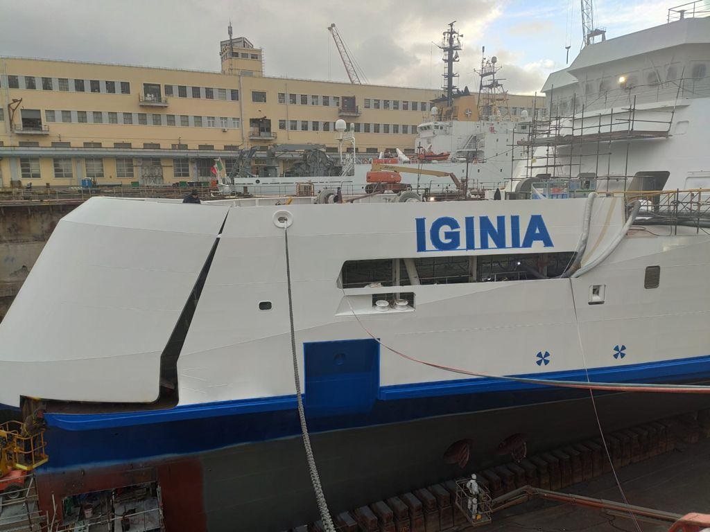 Iginia, la nuova nave pronta a solcare lo Stretto di Messina