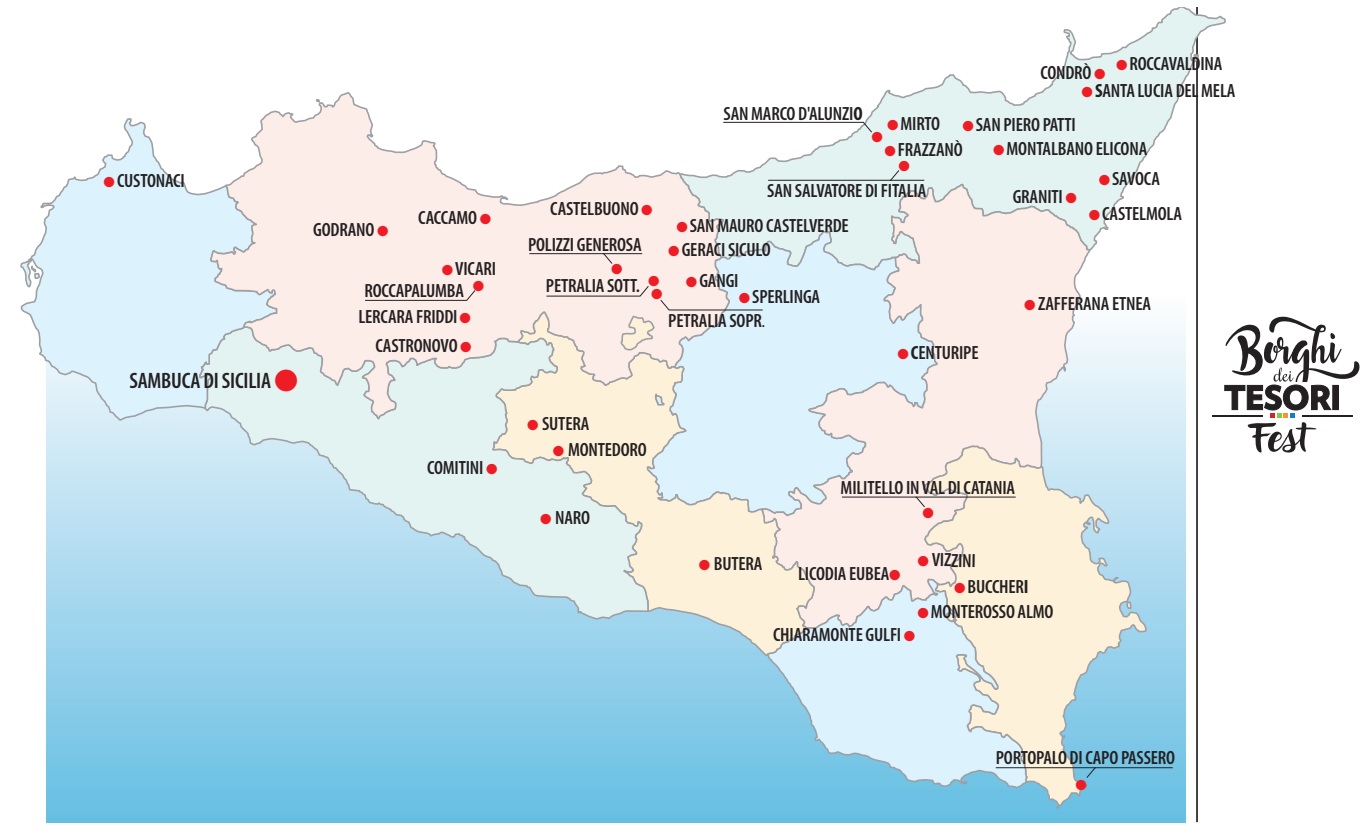 Borghi dei Tesori, network tra quarantadue piccoli Comuni