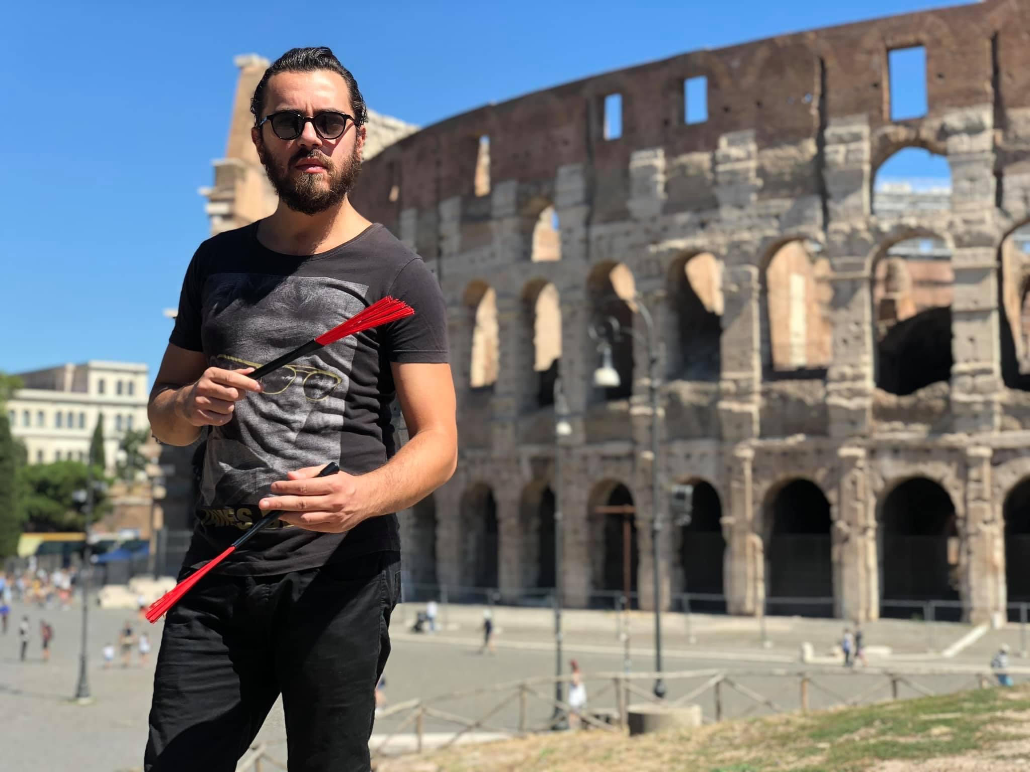 Musica, la batteria veloce di Flaviano Pennisi on the road