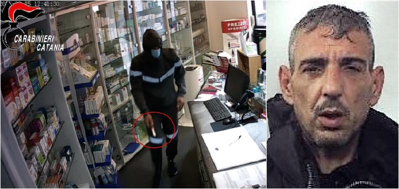 Catania, fermato autore di due rapine in banca e farmacia Paternò