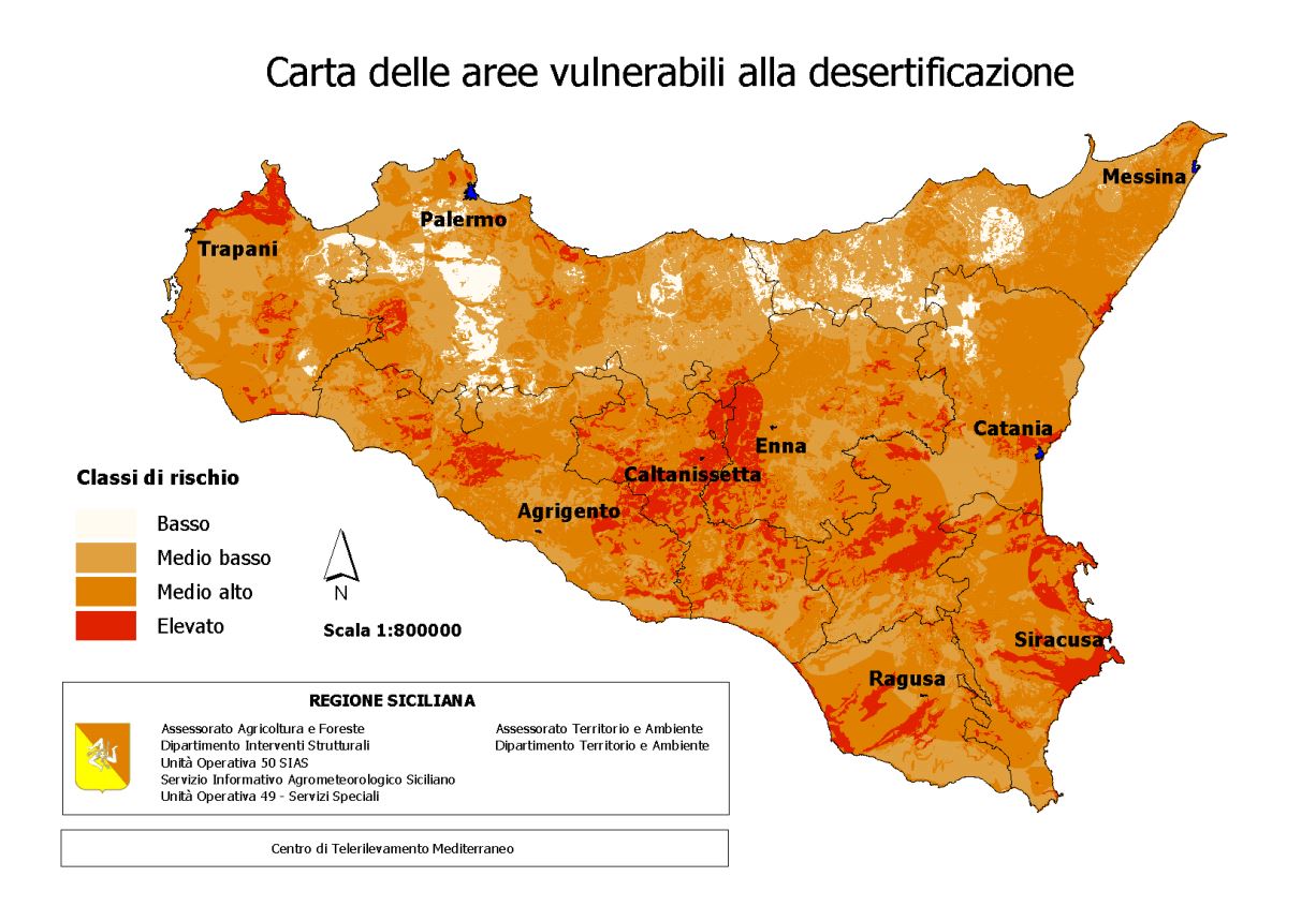 Desertificazione, anche popolazione in Sicilia è a rischio