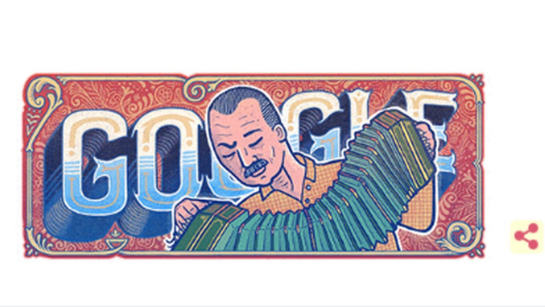 Il doodle di Google celebra i 100 anni di Astor Piazzolla