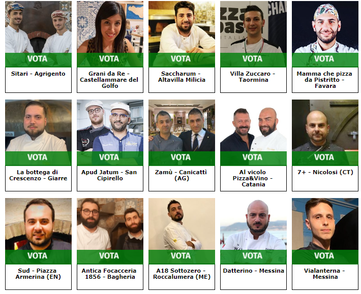 Miglior pizzeria della Sicilia, le 15 finaliste rimaste in gara