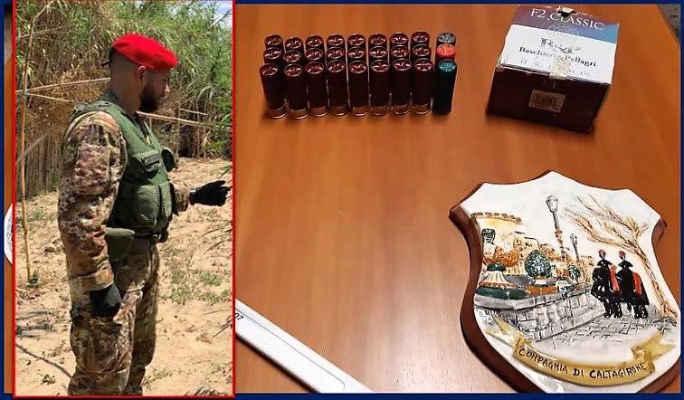 Caltagirone, nel casolare nascondeva munizioni, arrestato