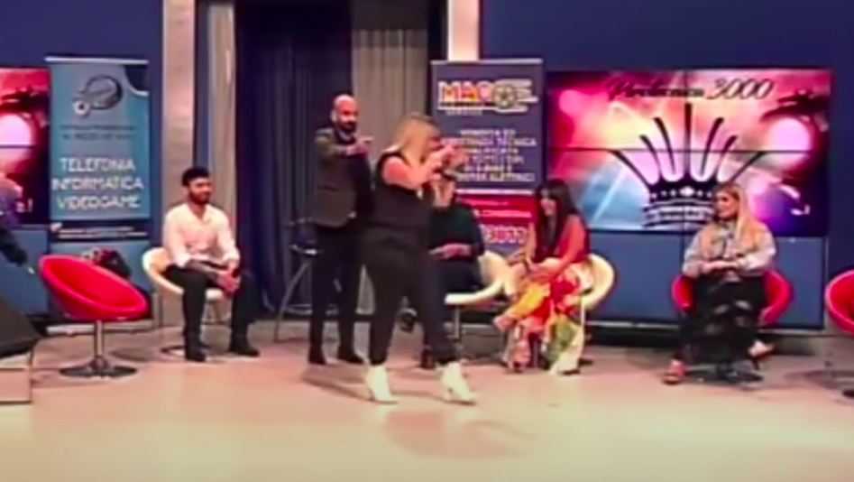 Angela da Mondello, una furia in tv, attacca tutti e se ne va (Video)