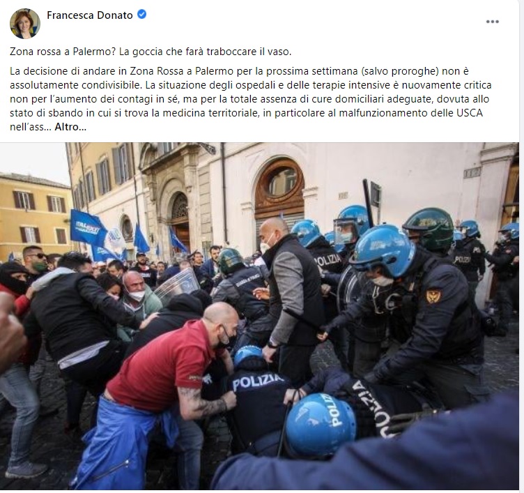 Covid, zone rosse, la Lega attacca ancora Nello Musumeci
