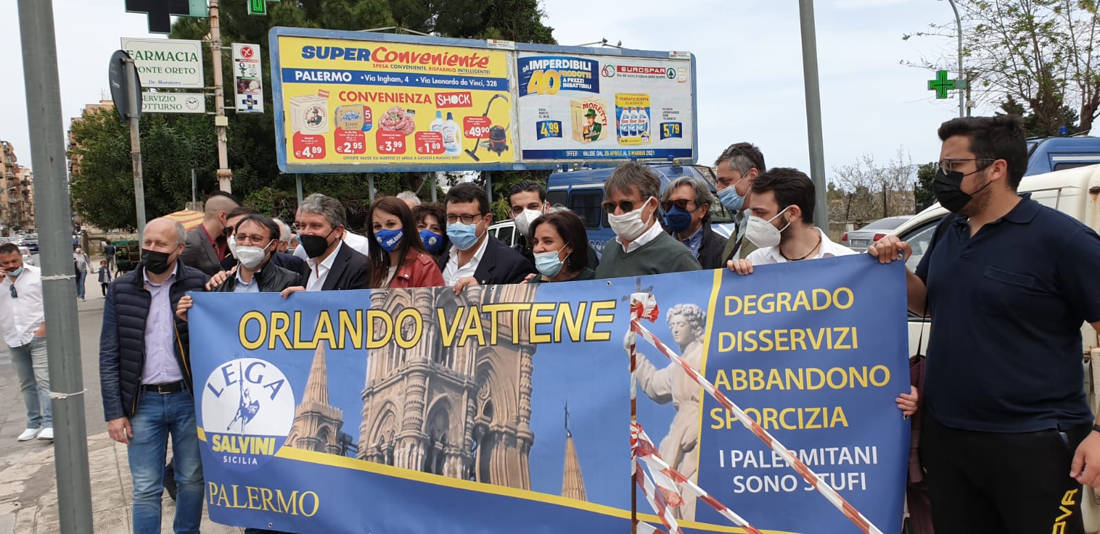 Ponti e sicurezza a Palermo, manifestazione in via Oreto