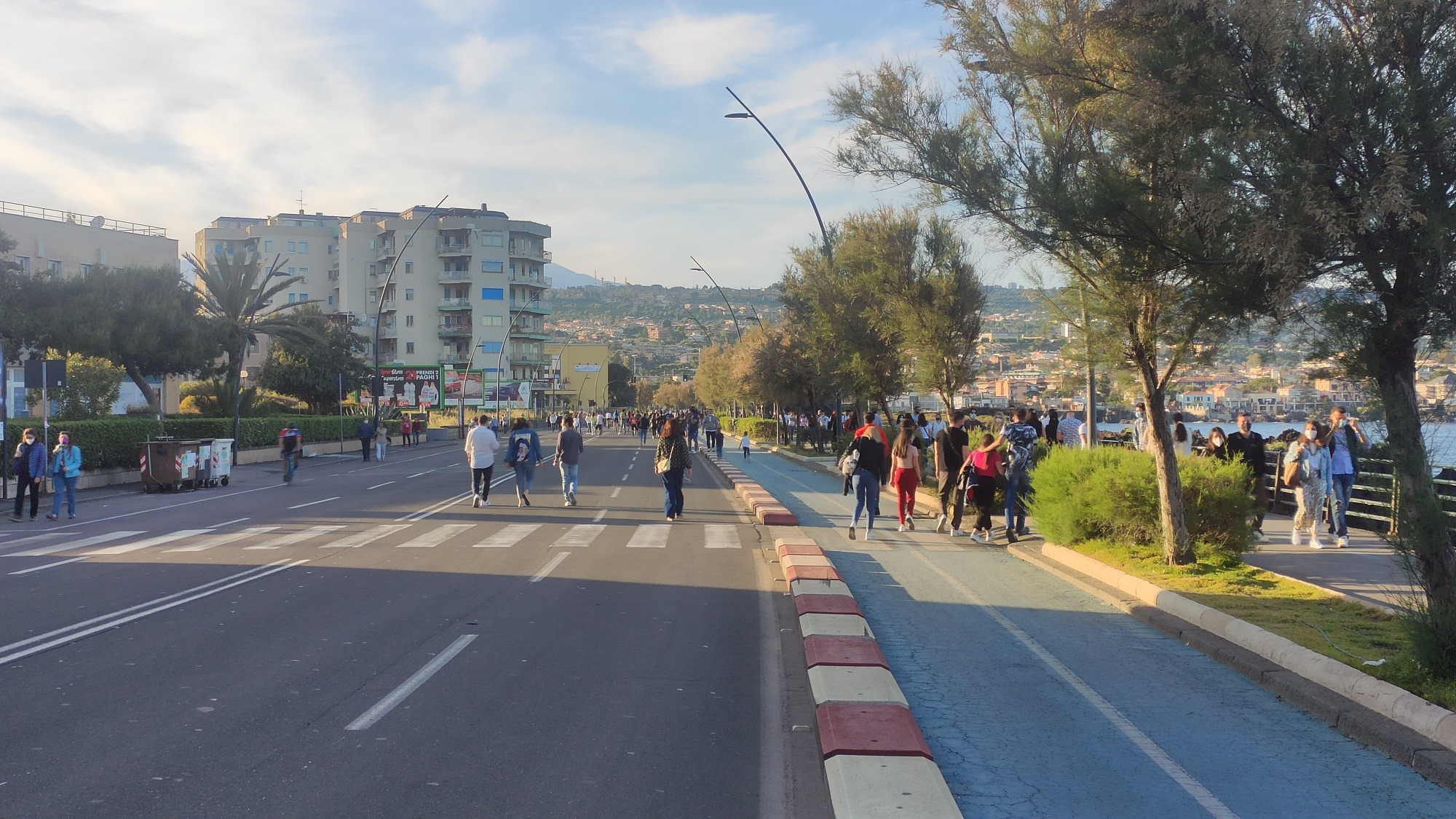 Catania, lungomare domenica sera chiuso al traffico