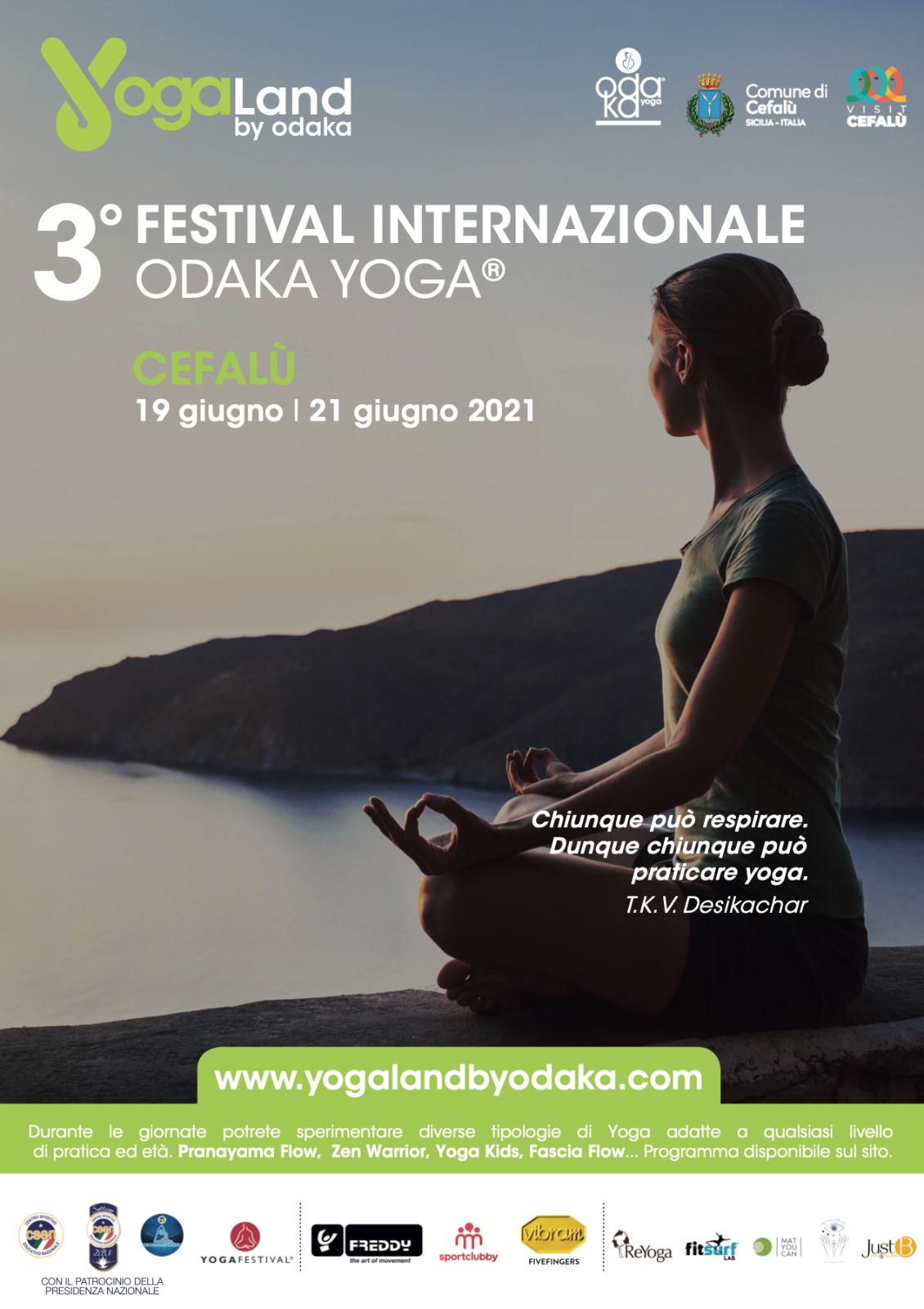 Yogaland, 19 – 21 giugno a Cefalù, lezioni di yoga gratuite